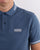 Barbour International Tipped Polo Mid Blue