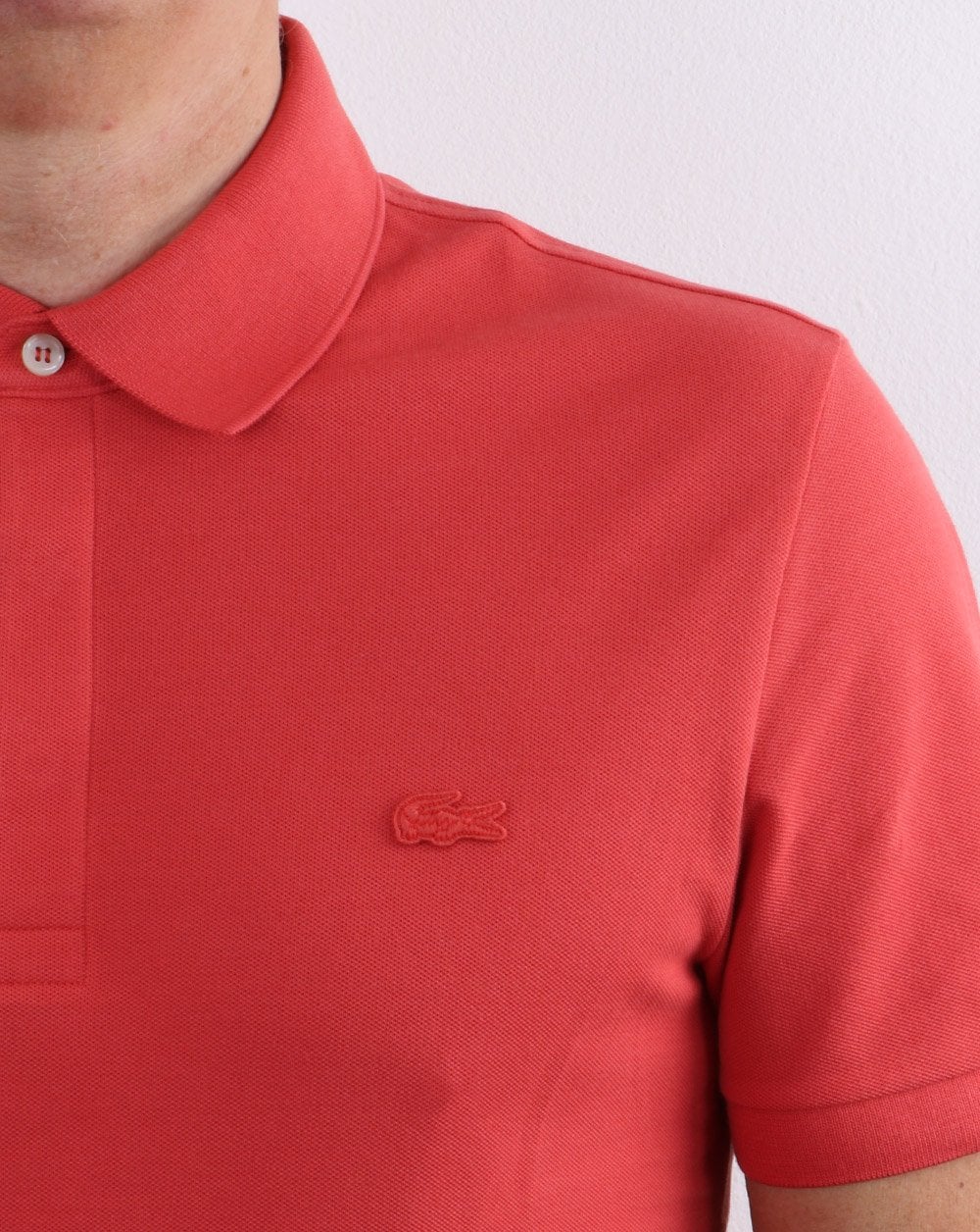 Lacoste Tonal Polo Shirt Coral