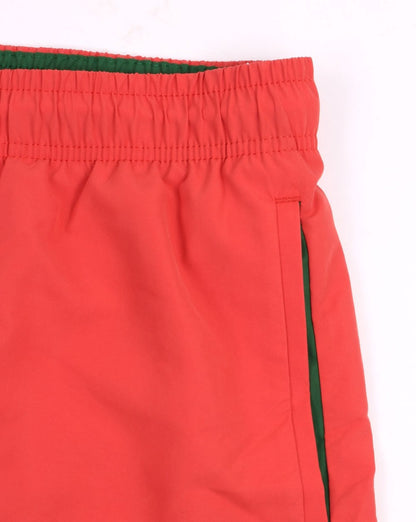 Lacoste Swim Shorts Coral/Green