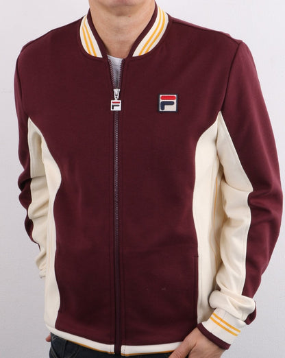 Fila Vintage Mk1 Settanta Track Top Deep Port/Pearl