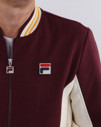 Fila Vintage Mk1 Settanta Track Top Deep Port/Pearl