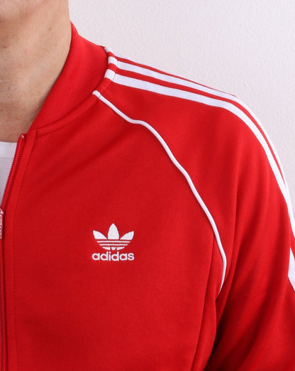 Adidas Originals Superstar Track Top Scarlet Red/White