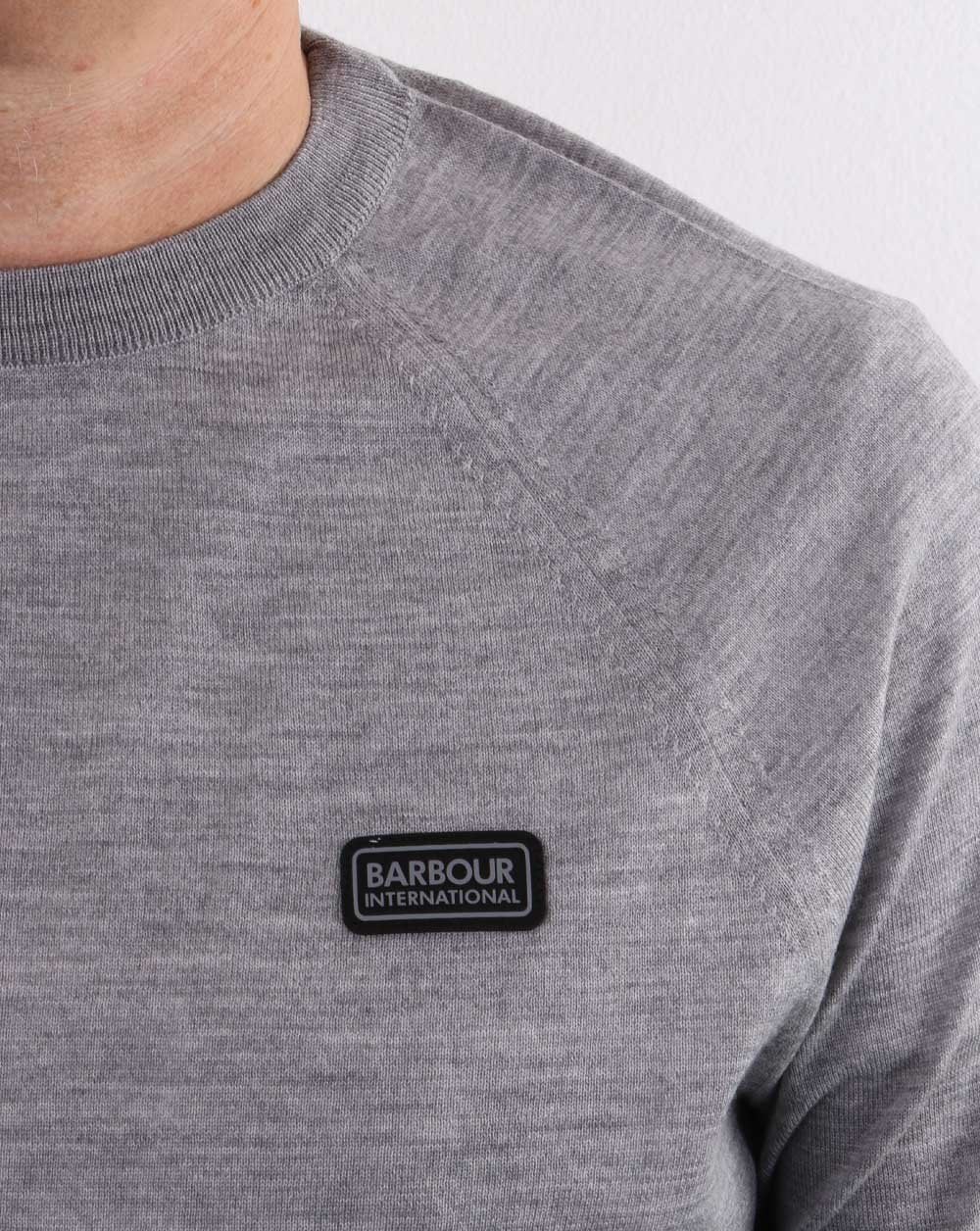 Barbour International Absorb Merino Knit Anthracite Marl