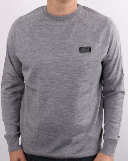 Barbour International Absorb Merino Knit Anthracite Marl