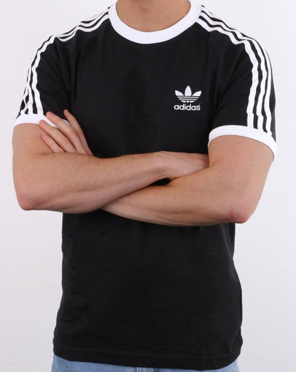 Adidas Originals 3 Stripes T Shirt Black