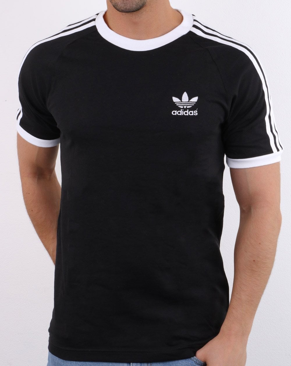 Adidas Originals 3 Stripes T Shirt Black