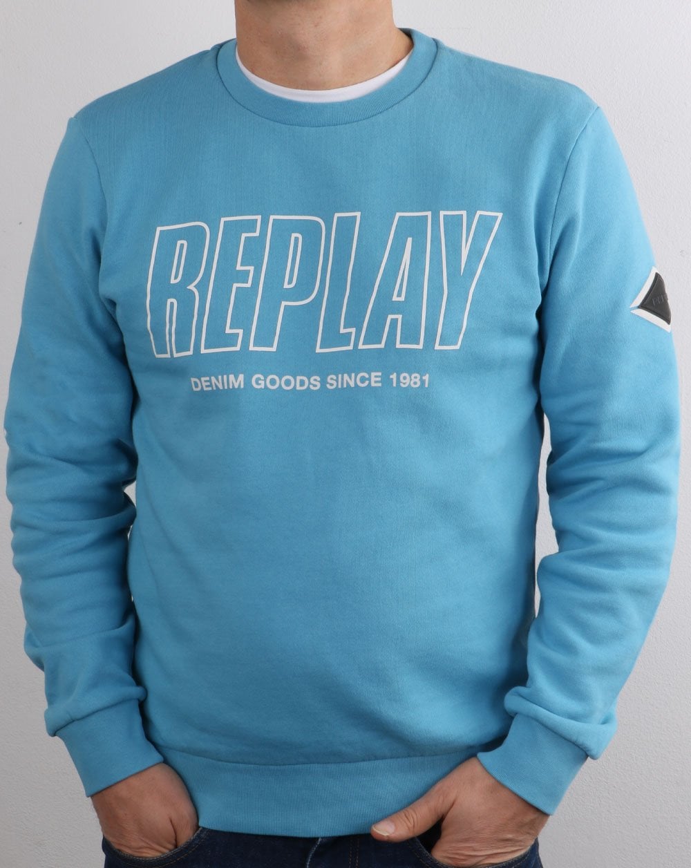 Replay Sweatshirt Sky Blue
