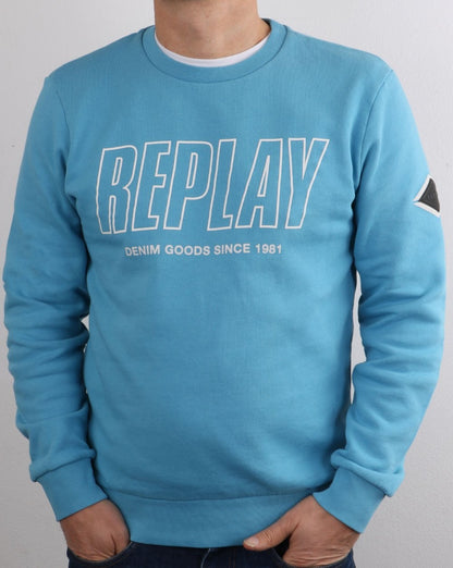 Replay Sweatshirt Sky Blue