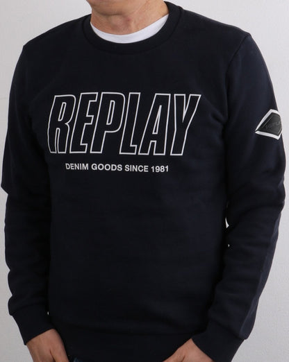 Replay Sweatshirt Dark Blue