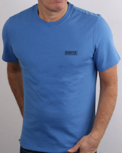 Barbour International Small Logo T-shirt Pure Blue