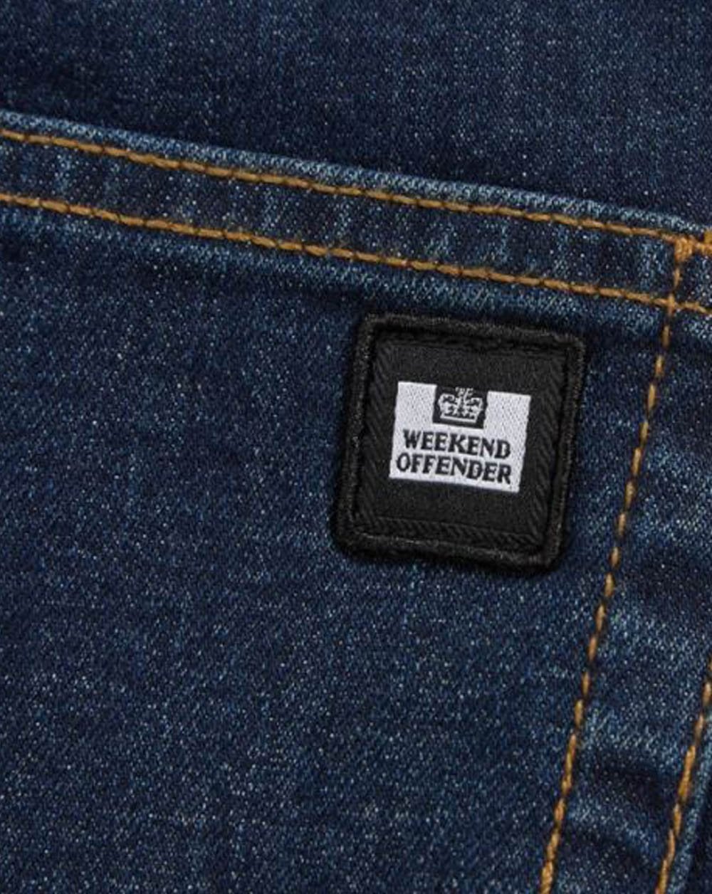Weekend Offender Tapered Fit Jeans Dark Vintage