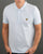 Lyle And Scott Tipped Polo Shirt Sky Blue/white