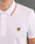 Lyle And Scott Tipped Polo Shirt White/Orange
