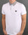 Weekend Offender Check Collar Polo Shirt White