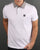 Weekend Offender Check Collar Polo Shirt White