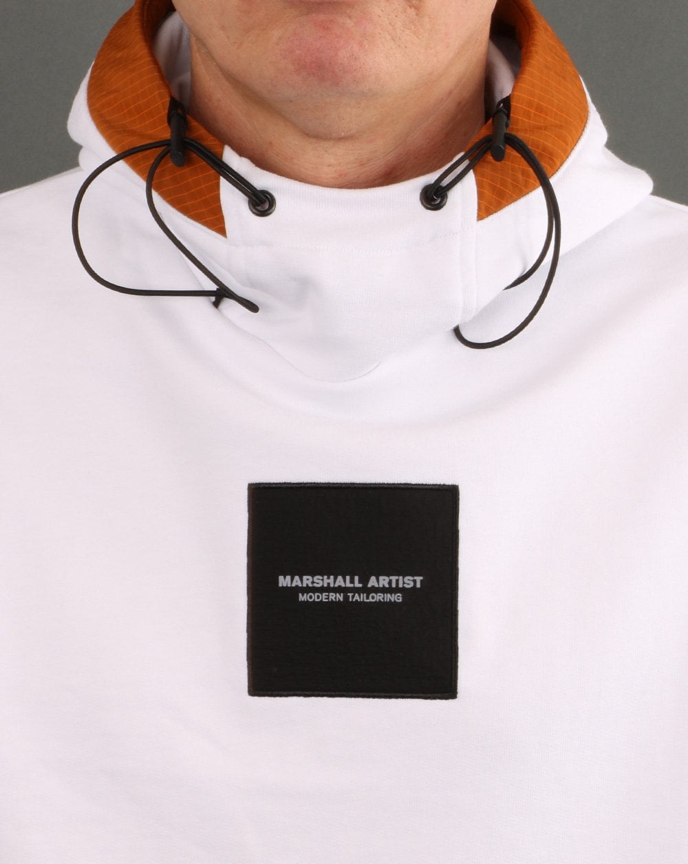 Marshall Artist Liquid Ripstop Logo Hoody White