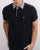 Weekend Offender Check Collar Polo Shirt Navy