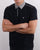 Weekend Offender Check Collar Polo Shirt Navy