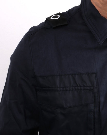 Ma.strum Zip Through Overshirt Navy