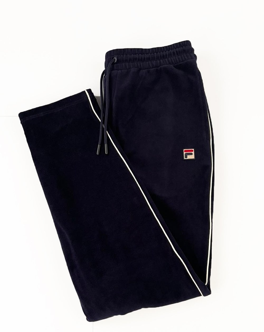 Fila Vintage Terrinda Velour Track Pants Navy
