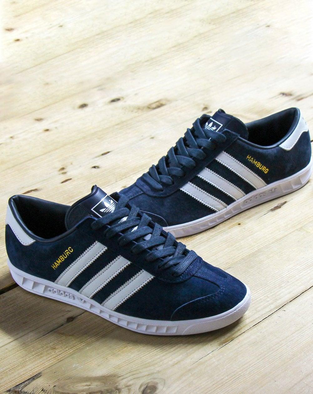 Adidas Hamburg Trainers Navy/White