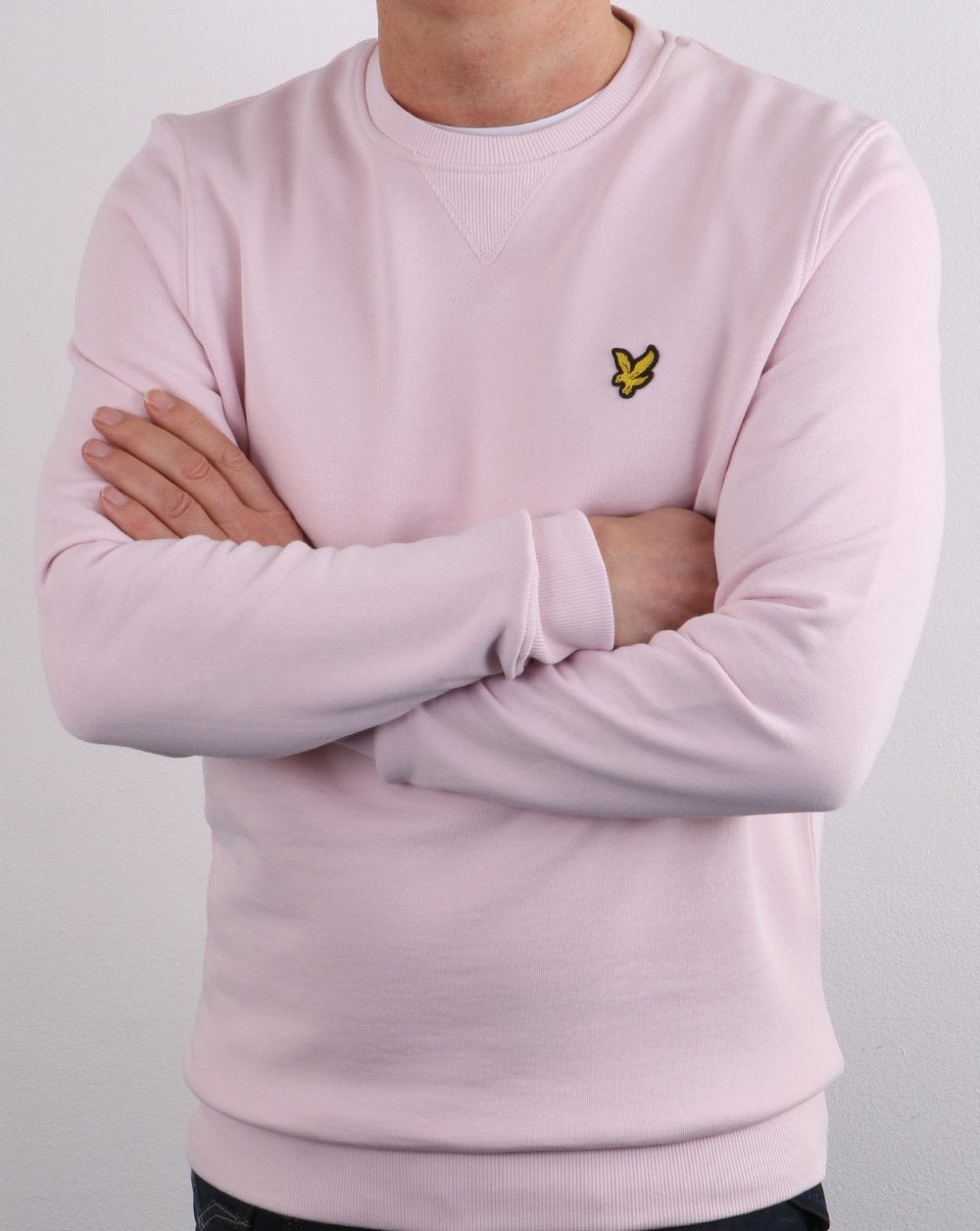 Lyle And Scott Crew Neck Sweatshirt Stonewash Pink