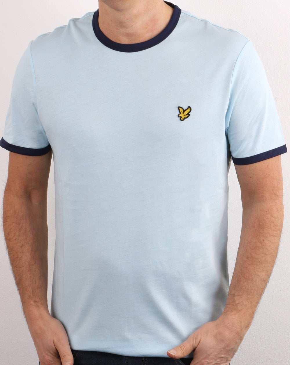 Lyle And Scott Ringer T Shirt Deck Blue/Navy