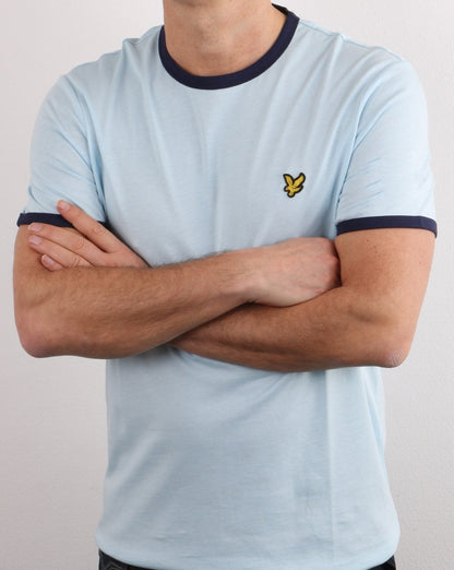 Lyle And Scott Ringer T Shirt Deck Blue/Navy