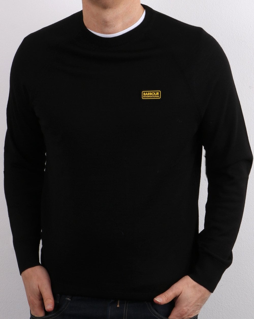 Barbour International Absorb Merino Knit Black