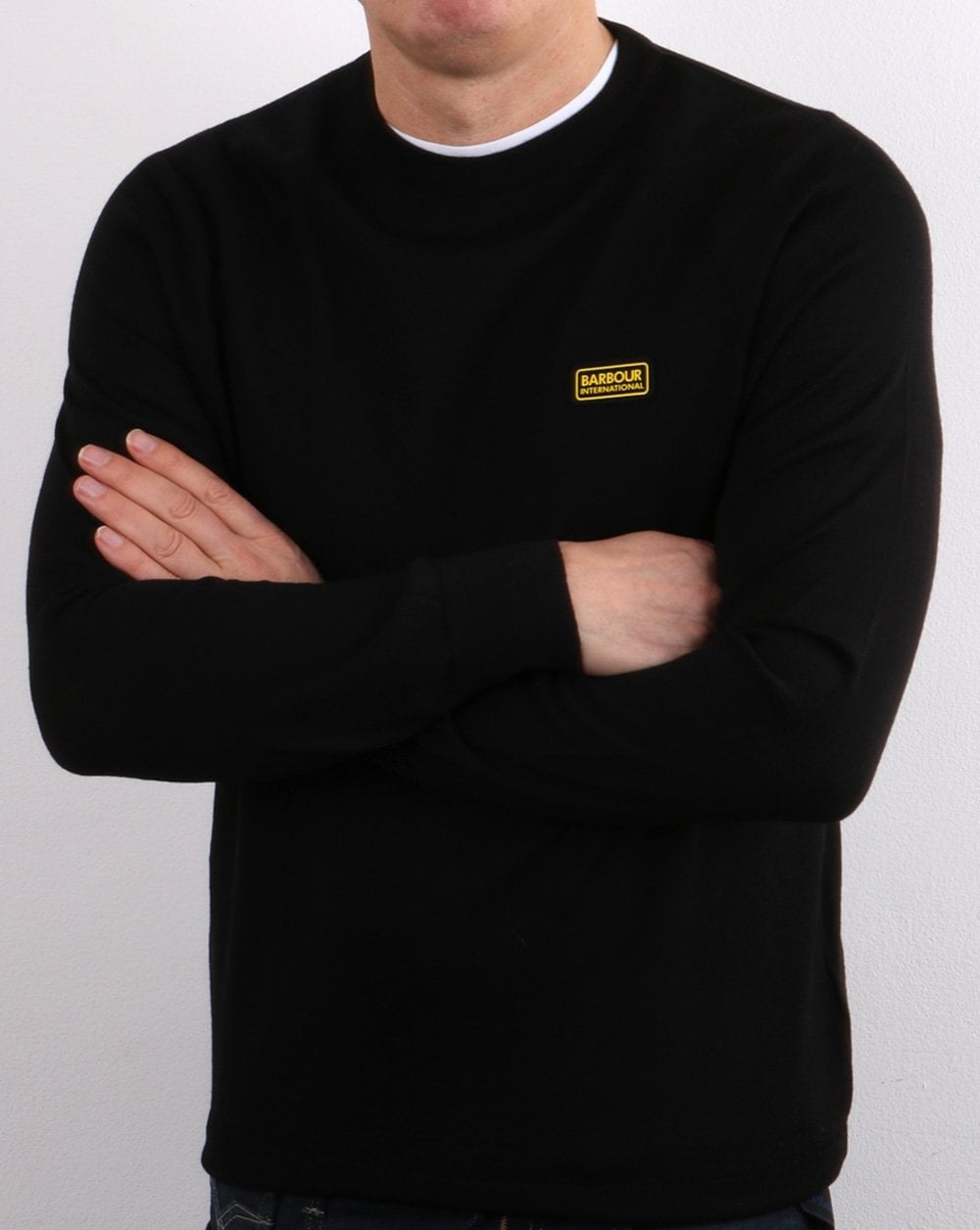 Barbour International Absorb Merino Knit Black