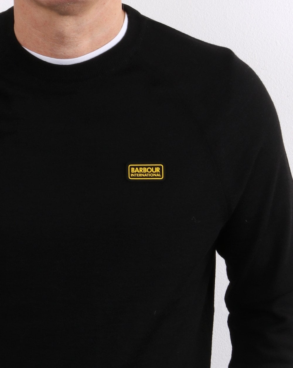 Barbour International Absorb Merino Knit Black