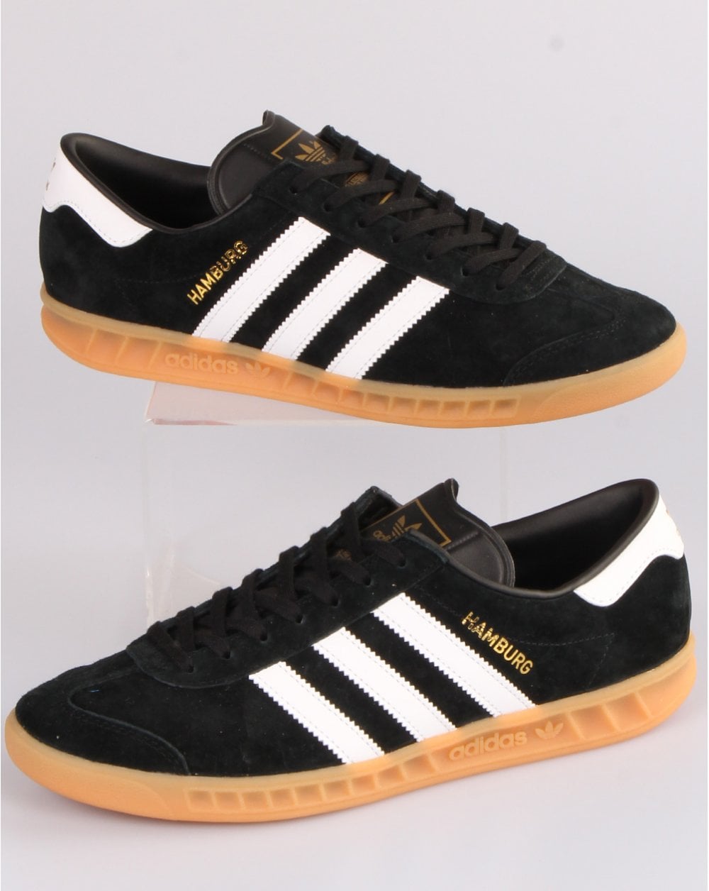 Adidas Hamburg Trainers Black/White/Gum