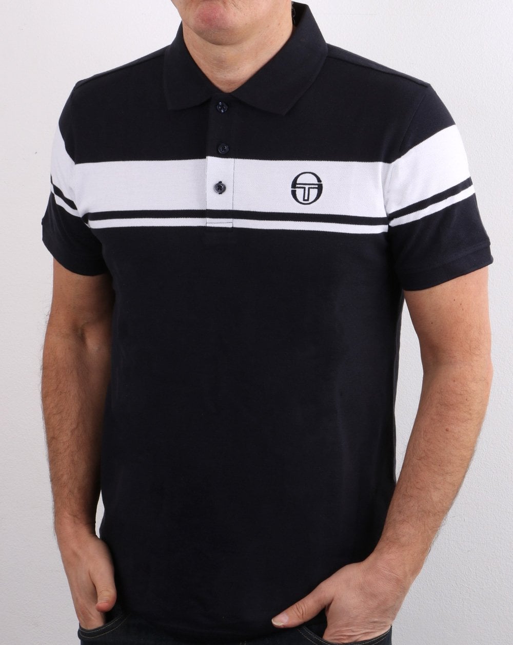 Sergio Tacchini Young Line Polo Shirt Navy/white