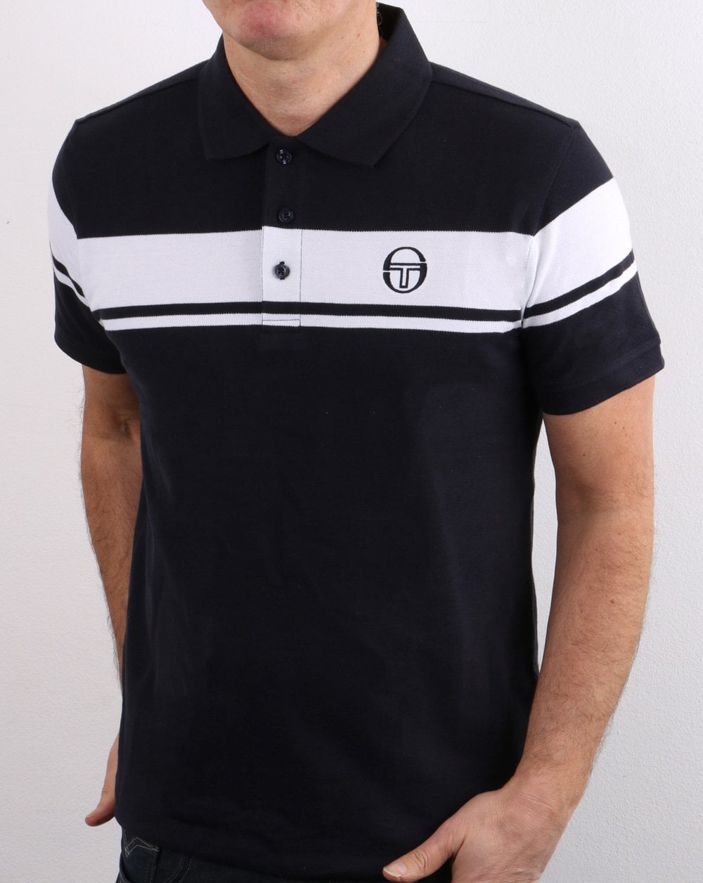 Sergio Tacchini Young Line Polo Shirt Navy/white