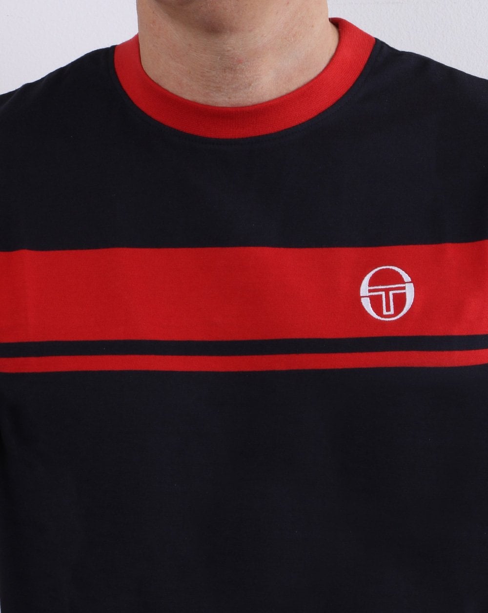 Sergio Tacchini Masters T Shirt Navy /Red