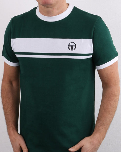 Sergio Tacchini Masters T Shirt Green/white