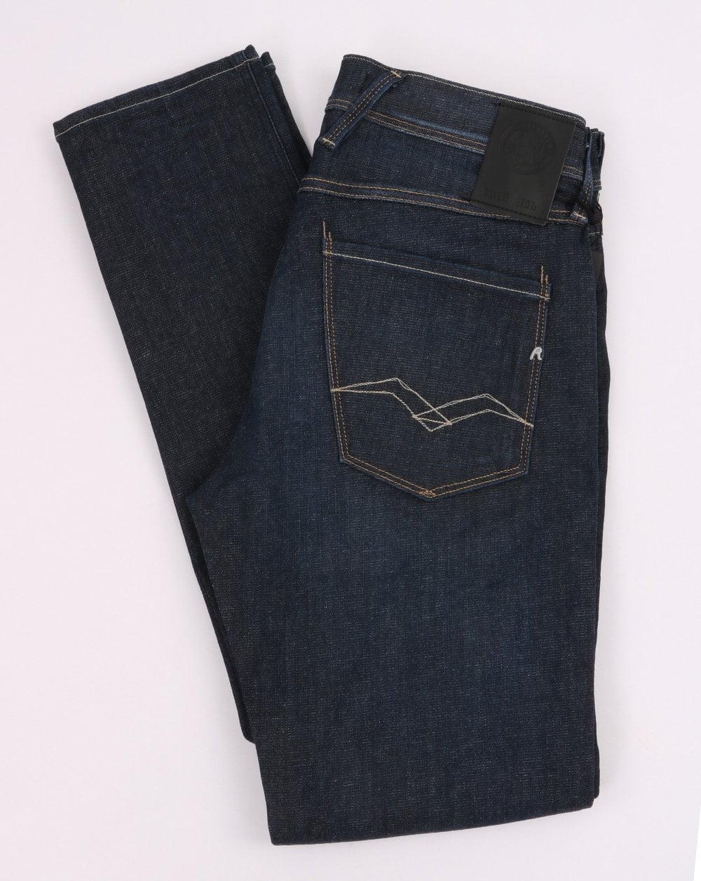Replay Anbass Hyperflex Re-used Jeans Dark Blue