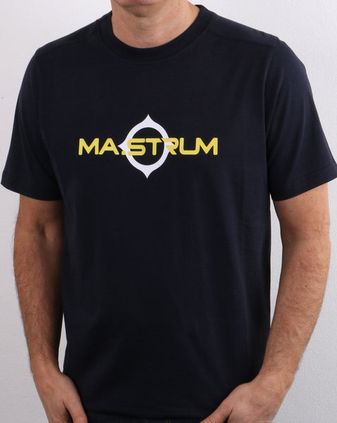 Ma.strum Logo Print T-shirt Ink Navy