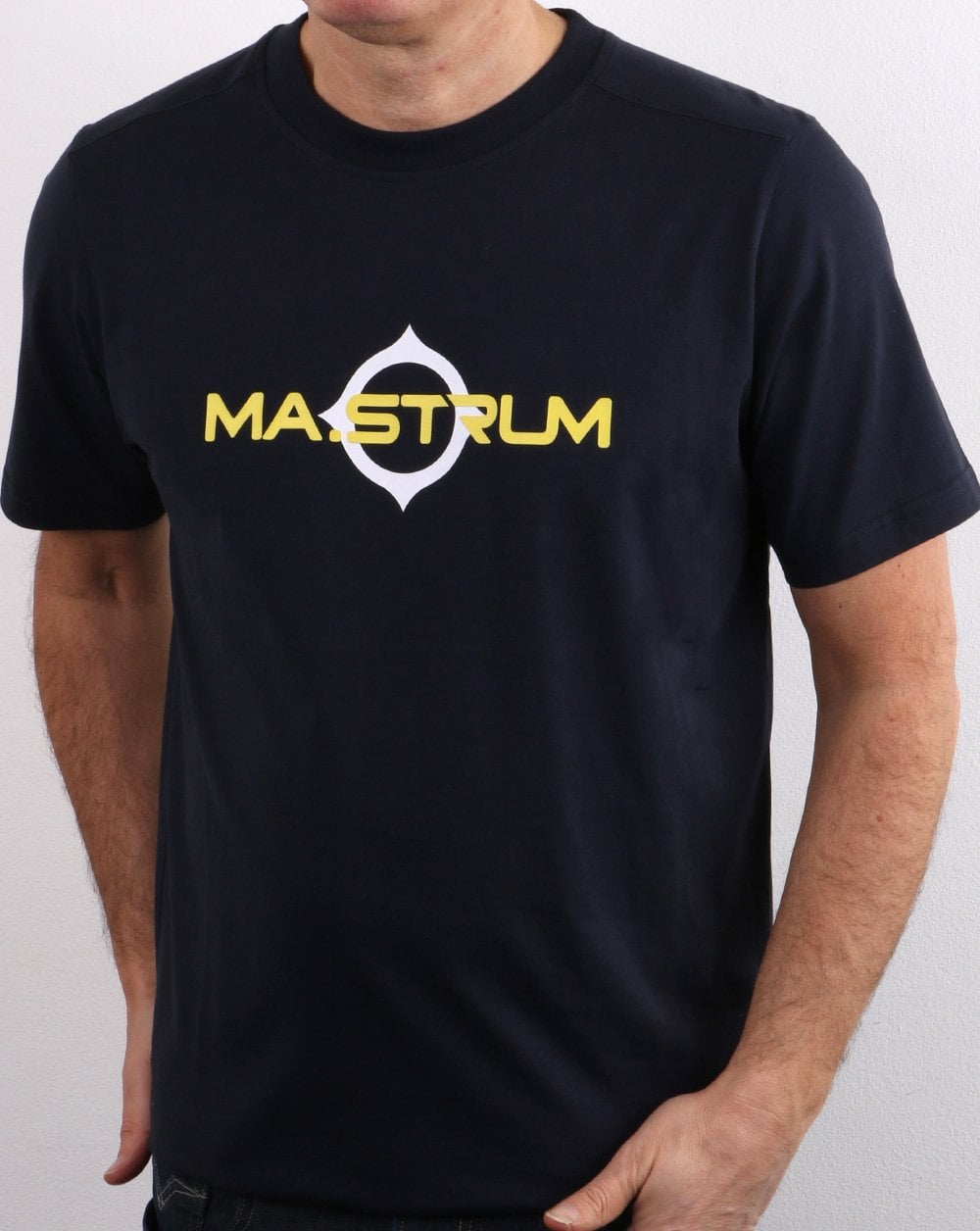 Ma.strum Logo Print T-shirt Ink Navy