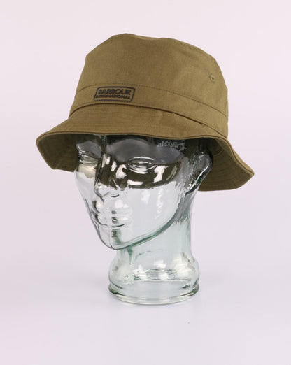 Barbour International Norton Drill Sports Hat Vintage Green
