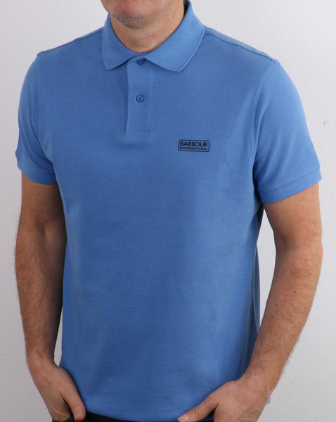 Barbour International Essential Polo Pure Blue