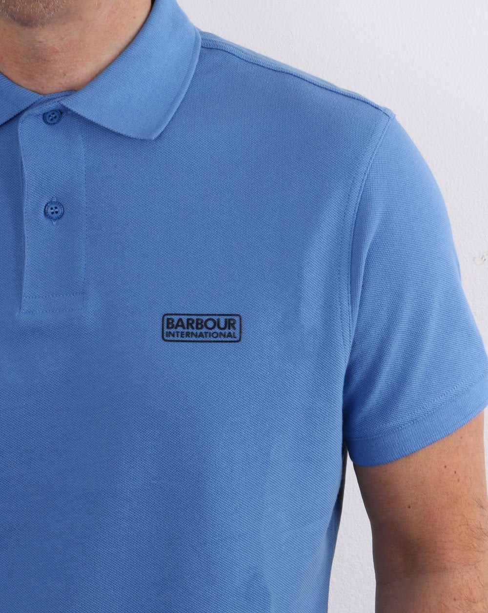 Barbour International Essential Polo Pure Blue