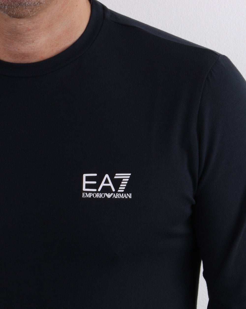 Emporio Armani EA7 Long Sleeve T Shirt Navy