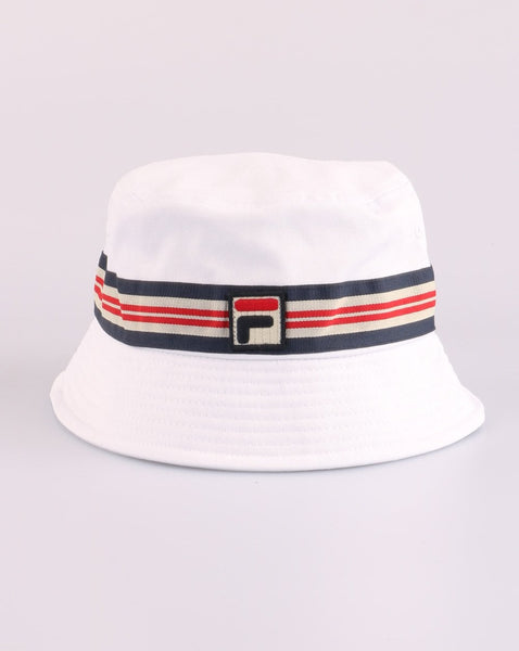 Fila Vintage Casper Bucket Hat White