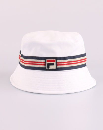 Fila Vintage Casper Bucket Hat White