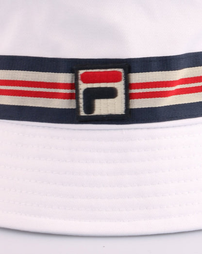 Fila Vintage Casper Bucket Hat White