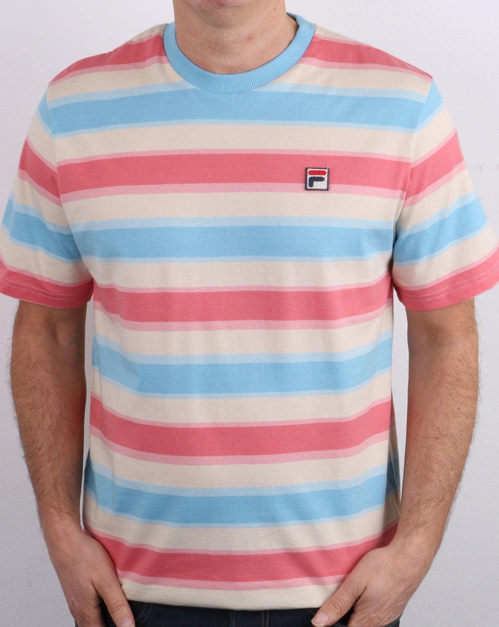 Fila Vintage T Shirt Multi Stripe