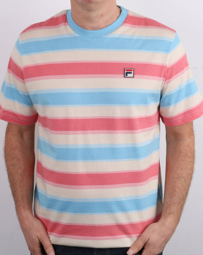 Fila Vintage T Shirt Multi Stripe