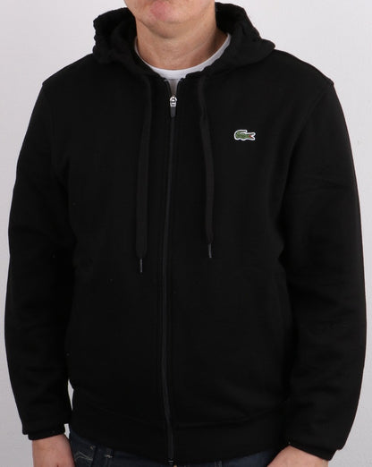 Lacoste Full Zip Hoodie Black
