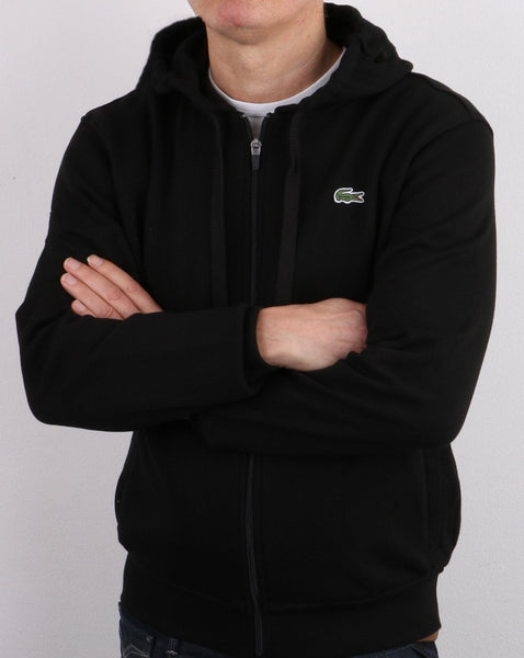 Lacoste Full Zip Hoodie Black